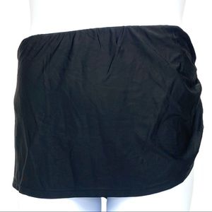 Swimsuits for All Swim Skirt Ruched Black NWT Plus